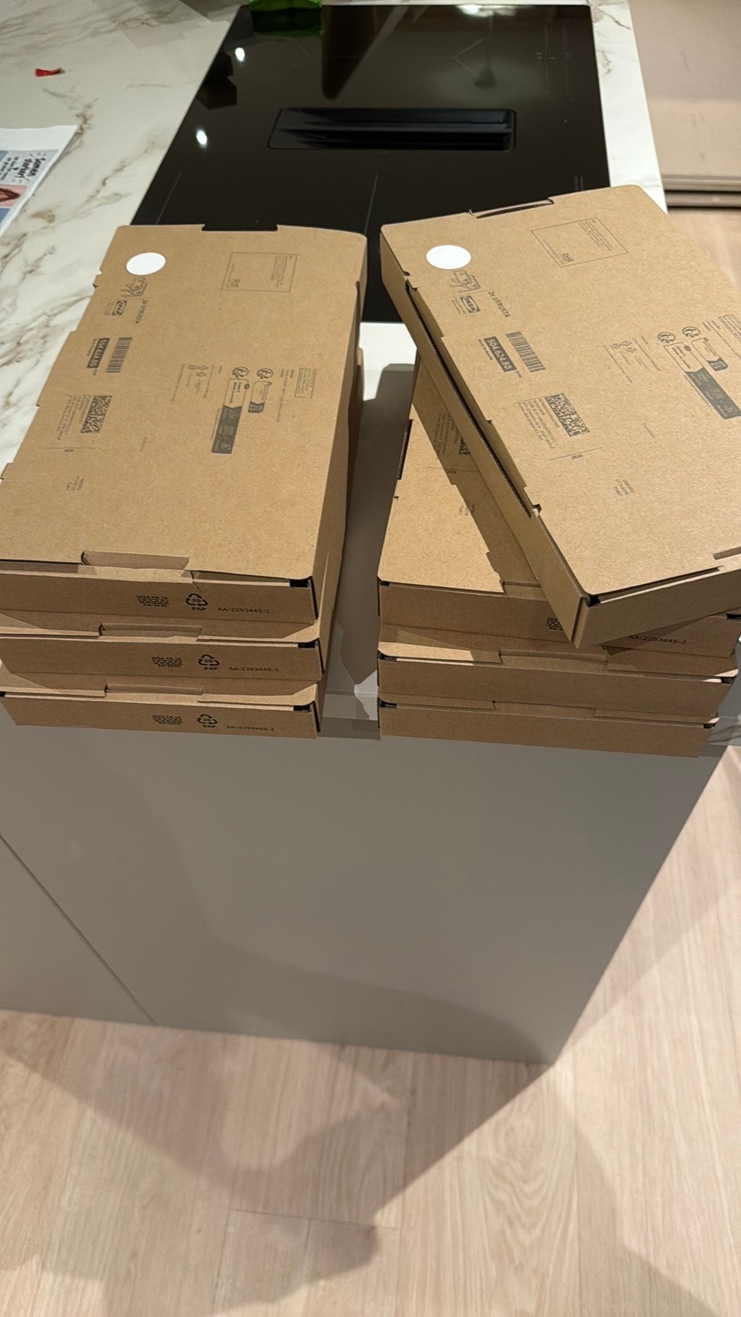 IKEA UTRUSTA scharnieren horizontale – nieuw – 7 sets, Ophalen, Minder dan 50 cm, Wit, Nieuw