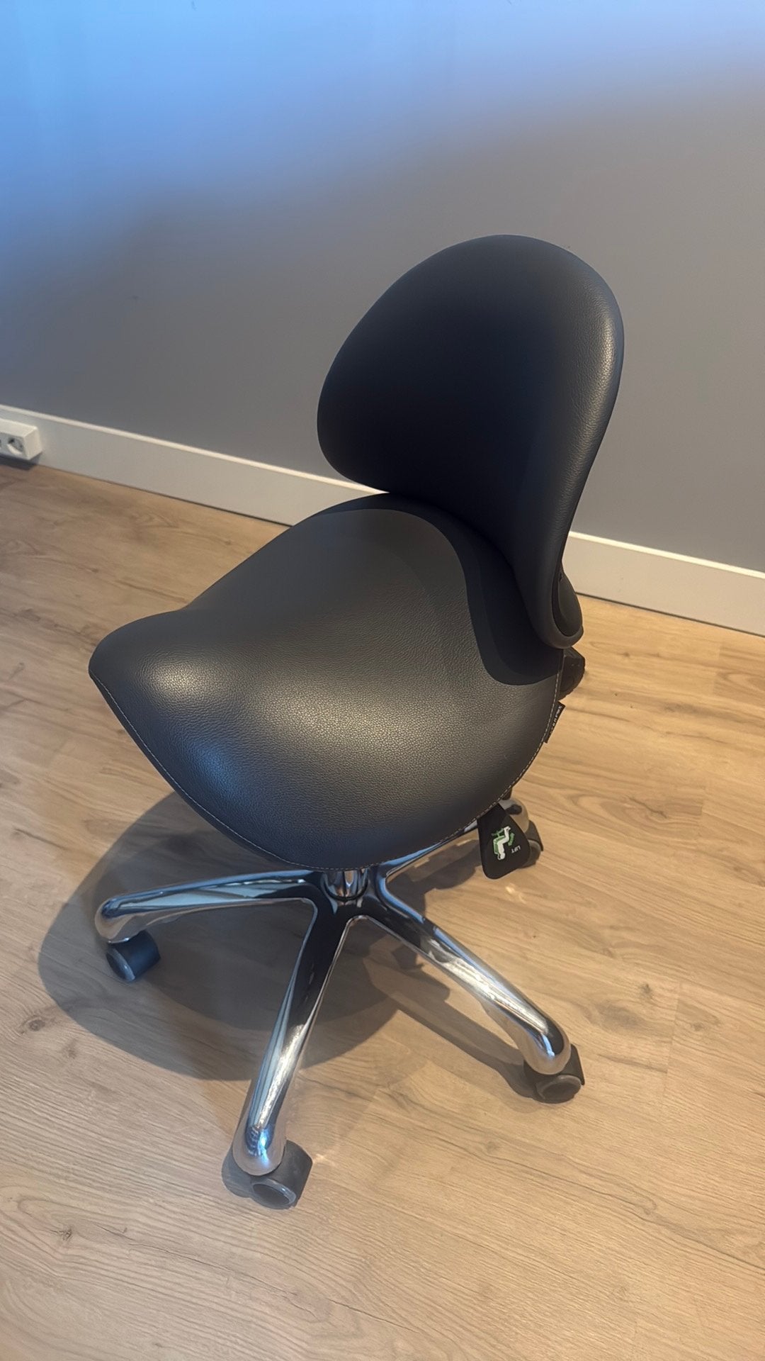 Tabouret grijs, Ophalen, Zo goed als nieuw, Grijs, Bureaukruk