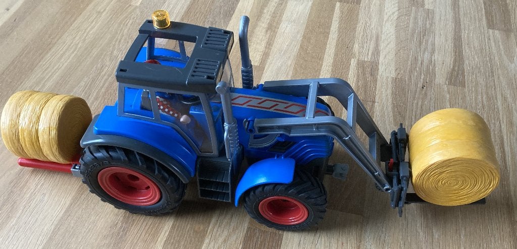 playmobil, 71004 blauwe traktor, Kinderen en Baby's, Speelgoed | Playmobil, Ophalen of Verzenden, Gebruikt