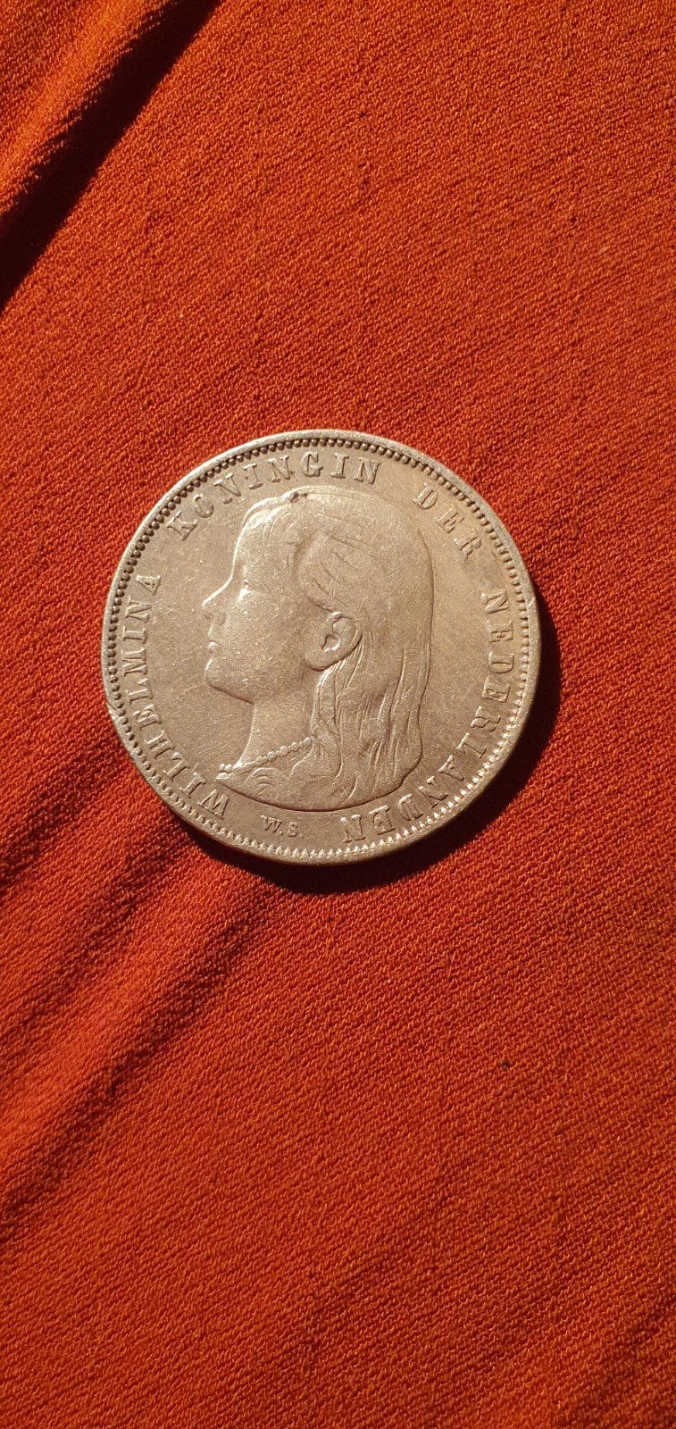 zilveren 1 gulden 1892 – Koningin Wilhelmina (jong portret), Ophalen of Verzenden, Koningin Wilhelmina, 1 gulden, Zilver