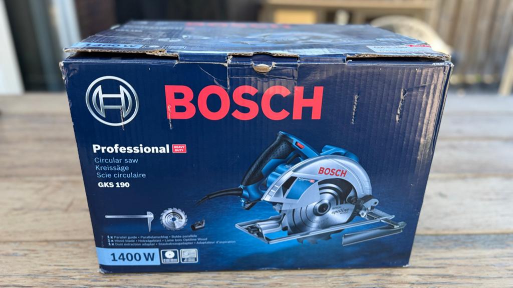 Bosch Professional GKS 190 Cirkelzaag - Nieuwstaat, Cirkelzaag, 70 mm of meer, Ophalen of Verzenden, Zo goed als nieuw