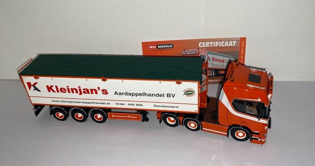 Wsi Scania Kleinjan's 1:50, Hobby en Vrije tijd, Ophalen of Verzenden, Nieuw, Bus of Vrachtwagen, Wsi