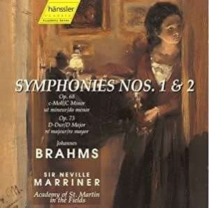 2CD Brahms : Symphonies 1 & 2 Marriner, Boxset, Ophalen of Verzenden, Zo goed als nieuw, Romantiek