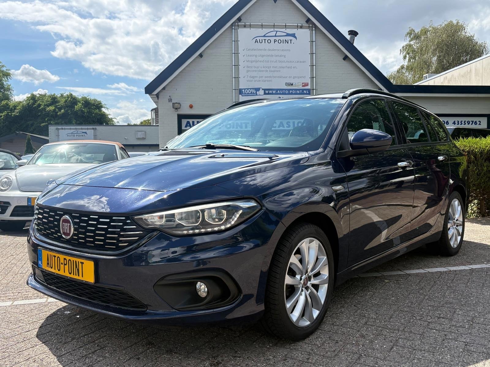 Fiat Tipo Stationwagon 1.4 16V NAVIGATIE/CLIMATE/CRUISE/PDC, Auto's, Fiat, Voorwielaandrijving, 4 cilinders, Blauw, Origineel Nederlands