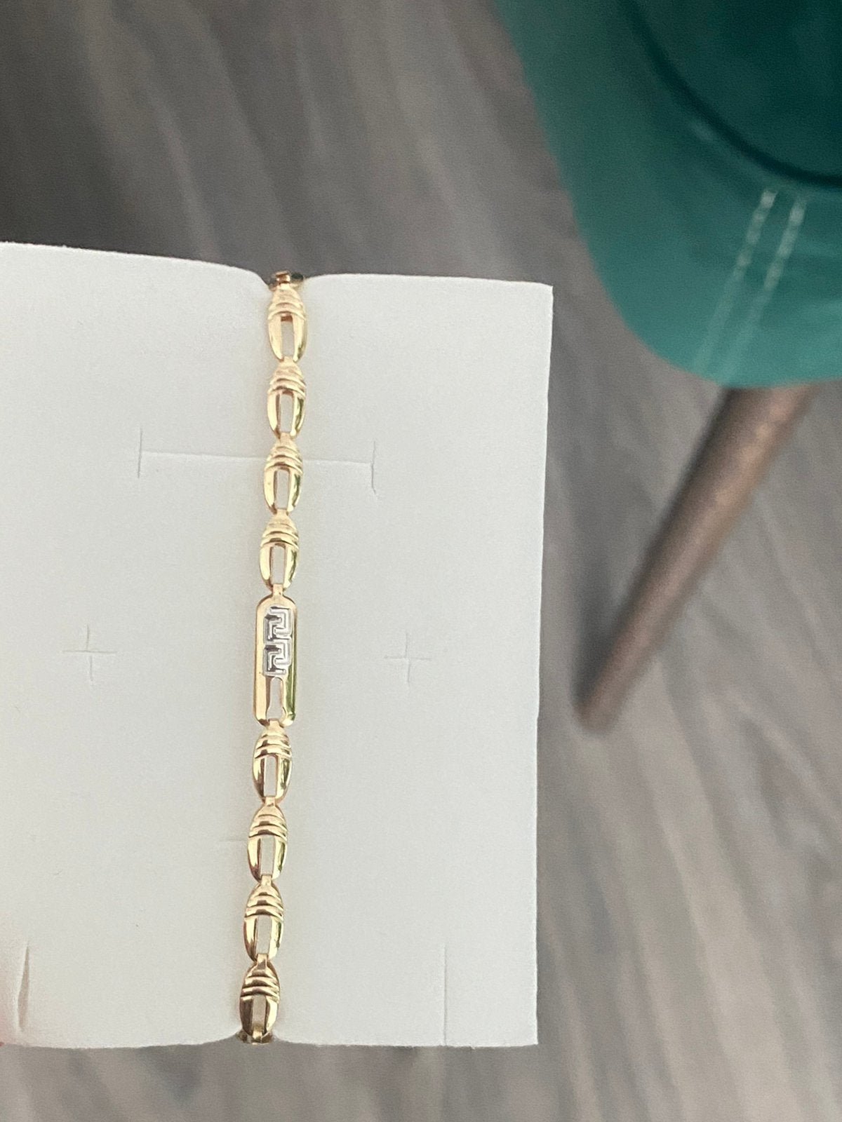 14 karaat gouden armband 585 goud(wit en geel goud), Sieraden, Tassen en Uiterlijk, -, -, Nieuw, Ophalen of Verzenden