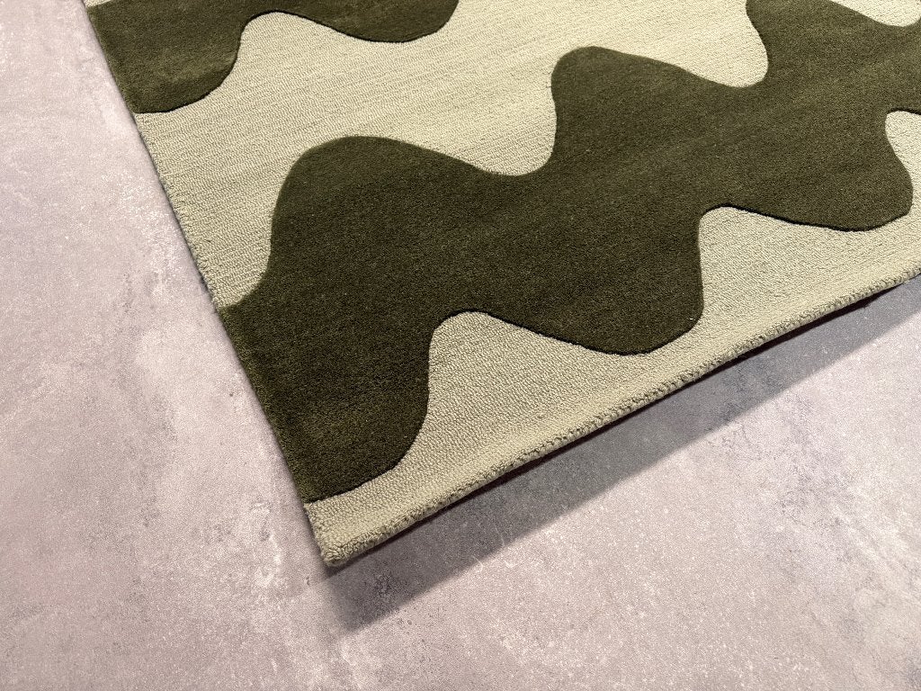 Vloerkleed Brink en Campman Lokki Green 170 x 240 cm, 150 tot 200 cm, Ophalen of Verzenden, A, Rechthoekig