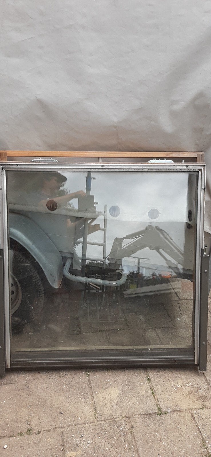 Gebruikt dakraam Velux met dubbelglas en houten kozijn, Gevelraam of Ruit, Gebruikt, 80 tot 120 cm, 120 tot 160 cm