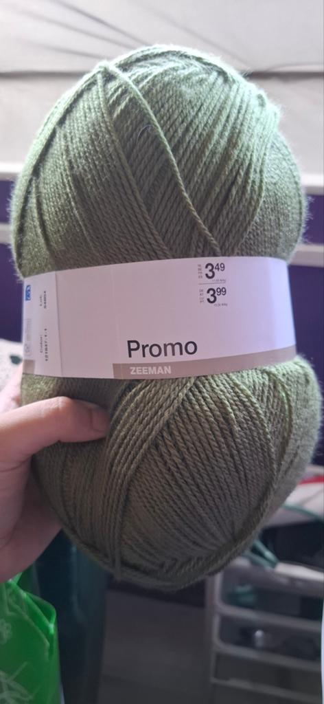 GEZOCHT: zeeman promo garen salie groen, Ophalen, Breien of Haken, Wol of Garen