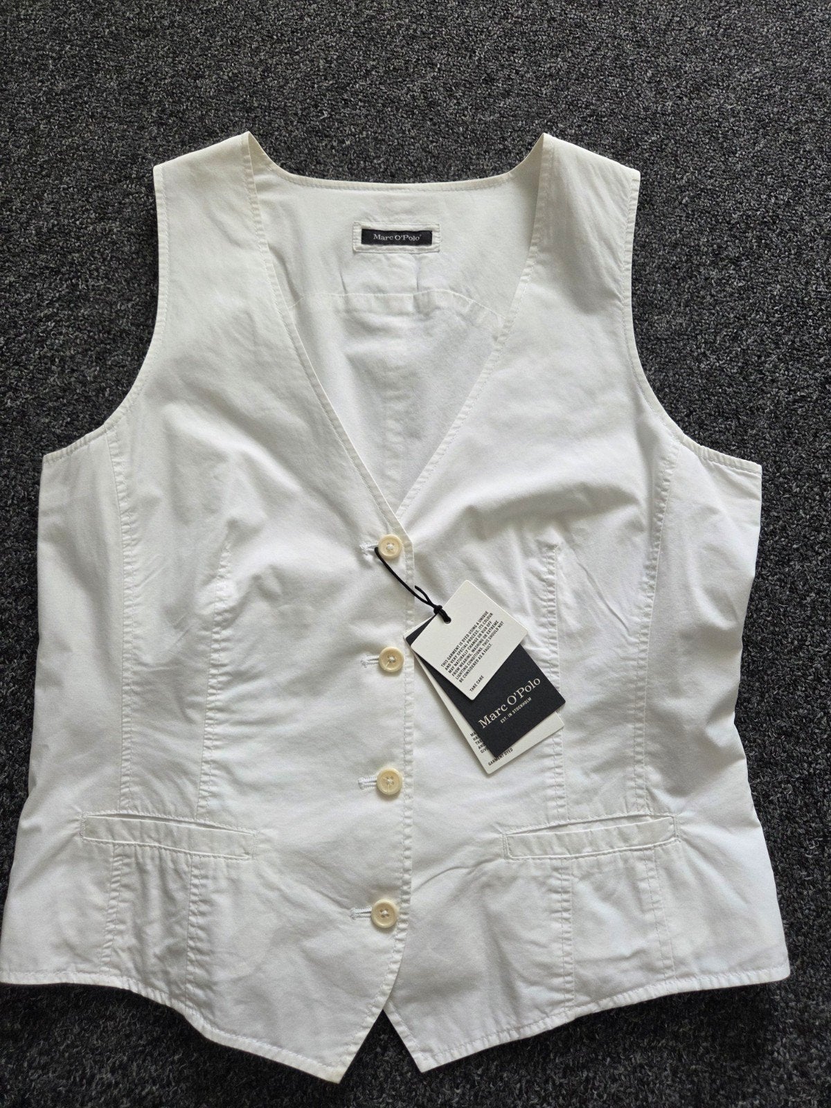 Dames gilet van Marco Polo, Kleding | Dames, Ophalen of Verzenden, Nieuw, Maat 38/40 (M), Wit
