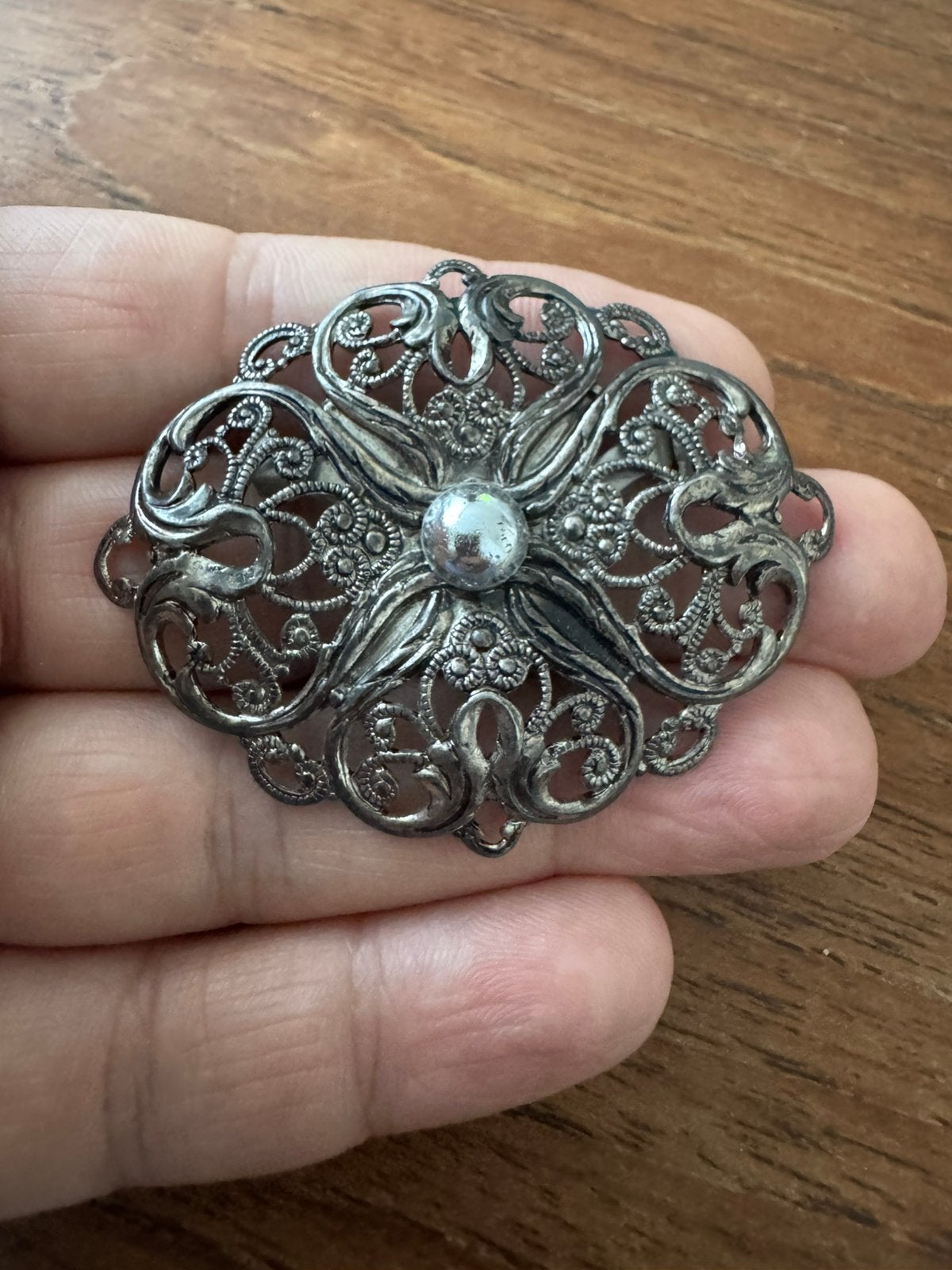 Oude broche, Ophalen of Verzenden, Zo goed als nieuw, Overige kleuren, Overige materialen