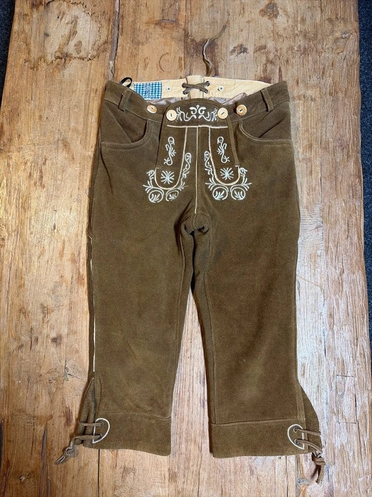 Originele Lederhosen dames maat 38, Maat 38/40 (M), Carnaval, Spirit of Bavaria, Djt@dejuistetoon.eu