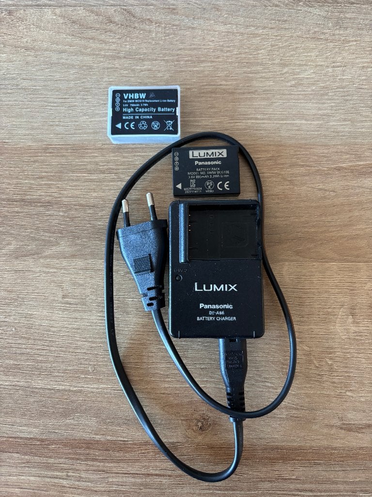 2x Panasonic Lumix DMC-TZ20 Oplaadblokjes., Gebruikt, Ophalen of Verzenden, Accu, Overige Merken