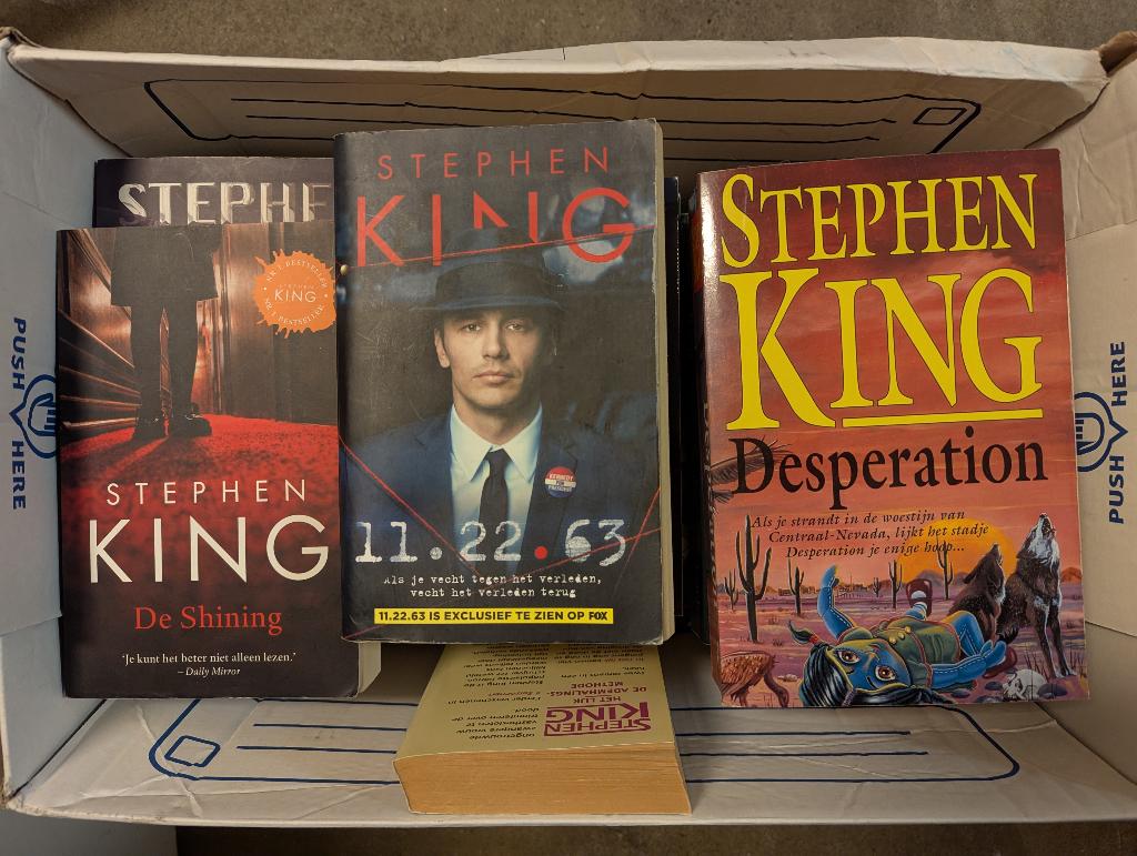 Verhuisdoos en doos Stephen King Boeken, Boeken, Ophalen, Gelezen, Nederland