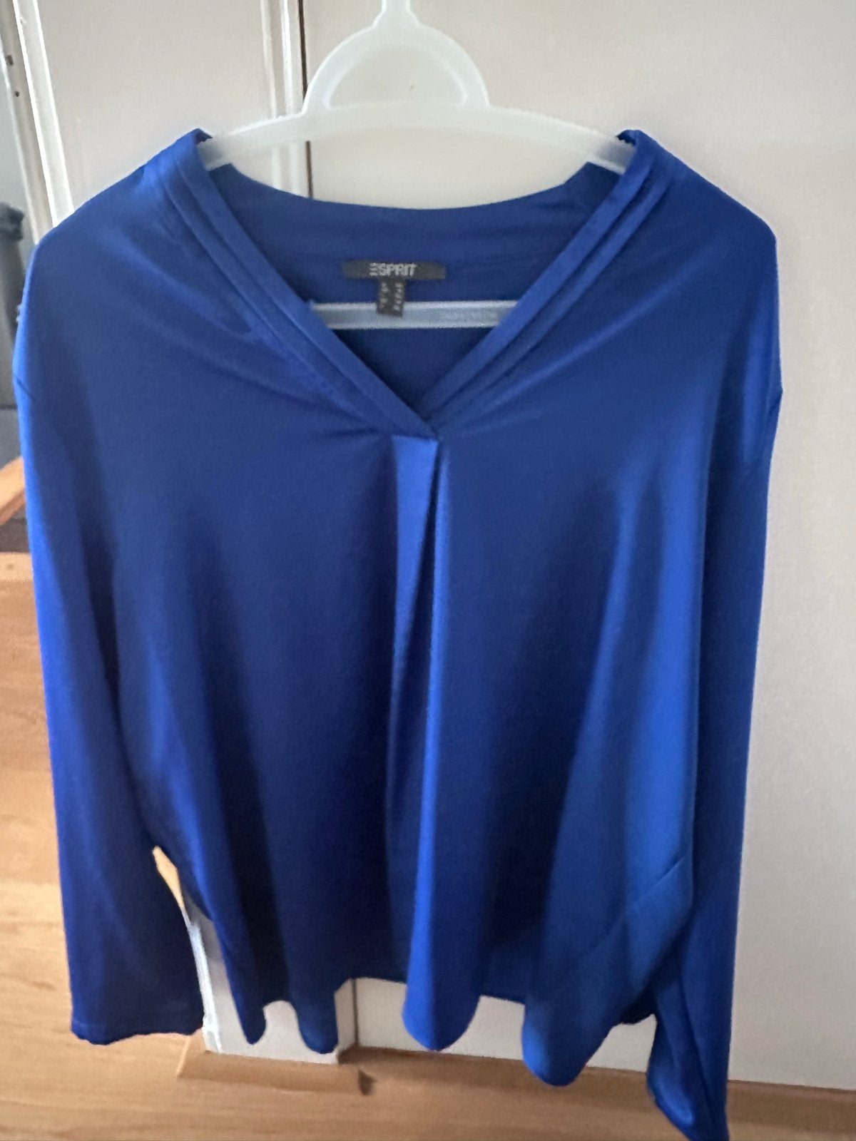 Esprit blauwe blouse maat 42/44 (L), Ophalen of Verzenden, Zo goed als nieuw, Maat 42/44 (L), Blauw