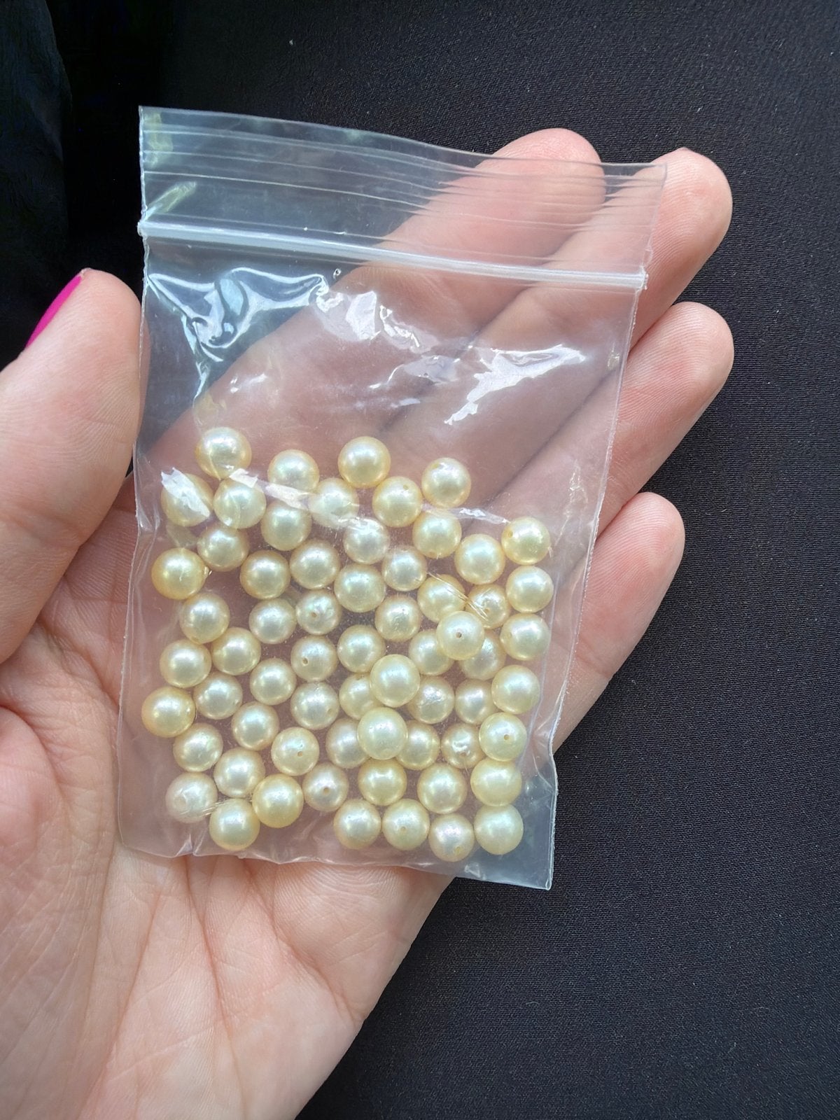 Zakje echte parels - Ideaal voor sieradenreparatie of creati, Sieraden, Tassen en Uiterlijk, Kettingen, Gebruikt, Steen of Mineraal