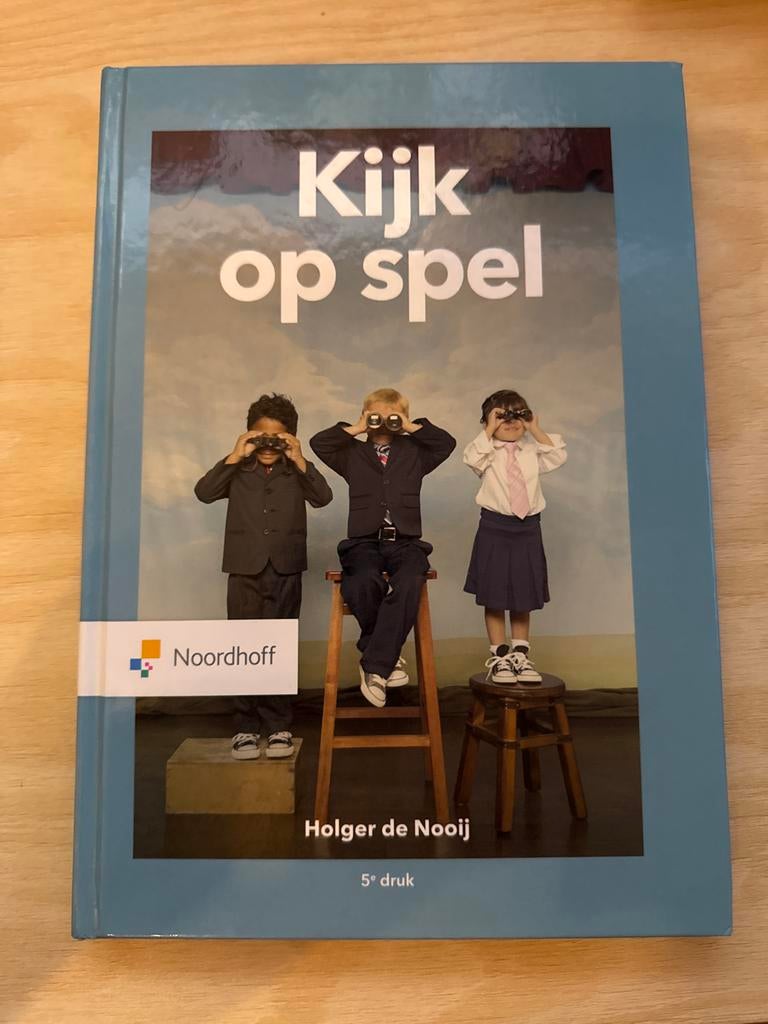 Kijk op spel - Holger de Nooij - 5e druk, Boeken, Studieboeken en Cursussen, Gelezen, HBO, Alpha, Ophalen of Verzenden