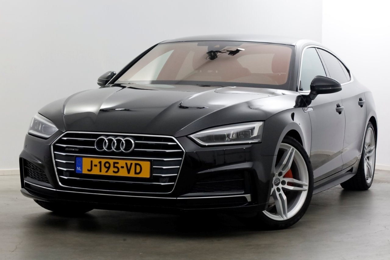 Audi A5 Sportback 2.0 TDI 190pk Automaat quattro S-Line LED/, Auto's, Zwart, Bedrijf, Diesel, Vierwielaandrijving