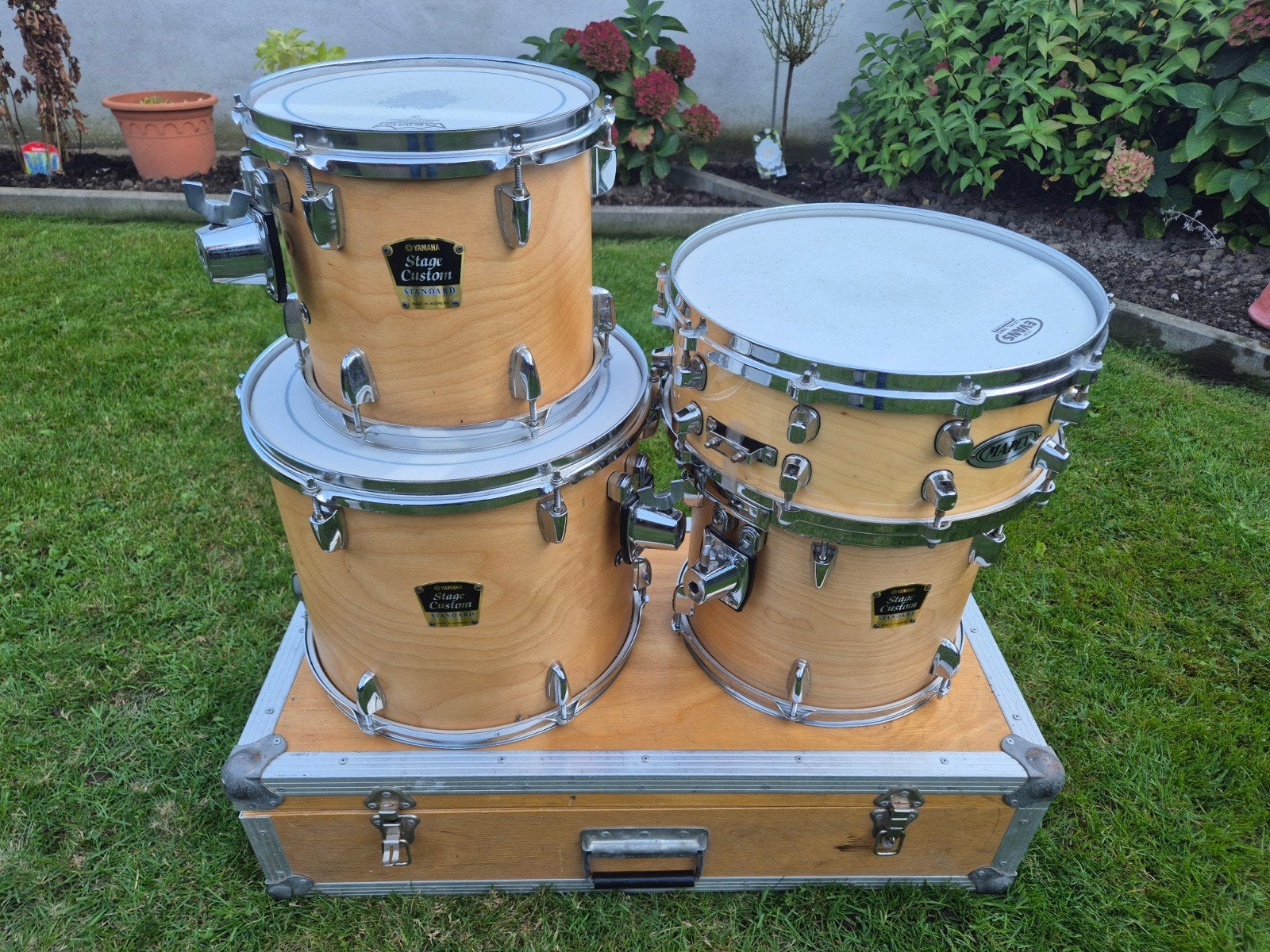 Yamaha Stage Costum drumkit met flightcase, Ophalen, Gebruikt, Yamaha