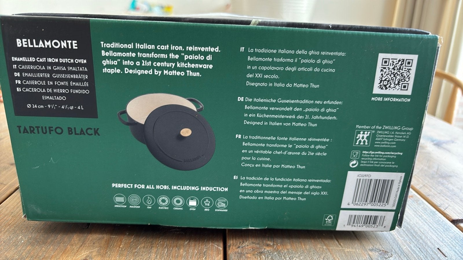Ballarini Bellamonte Gietijzeren Braadpan - Nieuw, Nieuw, Ophalen of Verzenden, Geschikt voor inductie, Overige merken
