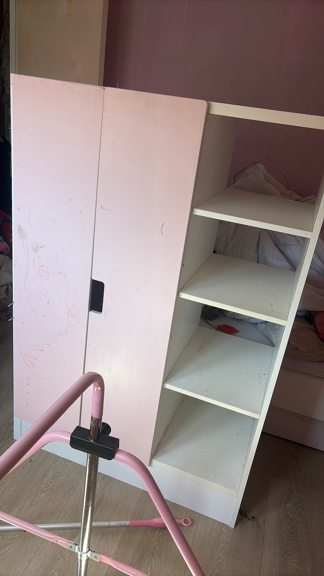 Ikea stuva kast zelf schoonmaken, Ophalen, Eenpersoons, Zo goed als nieuw, 90 cm