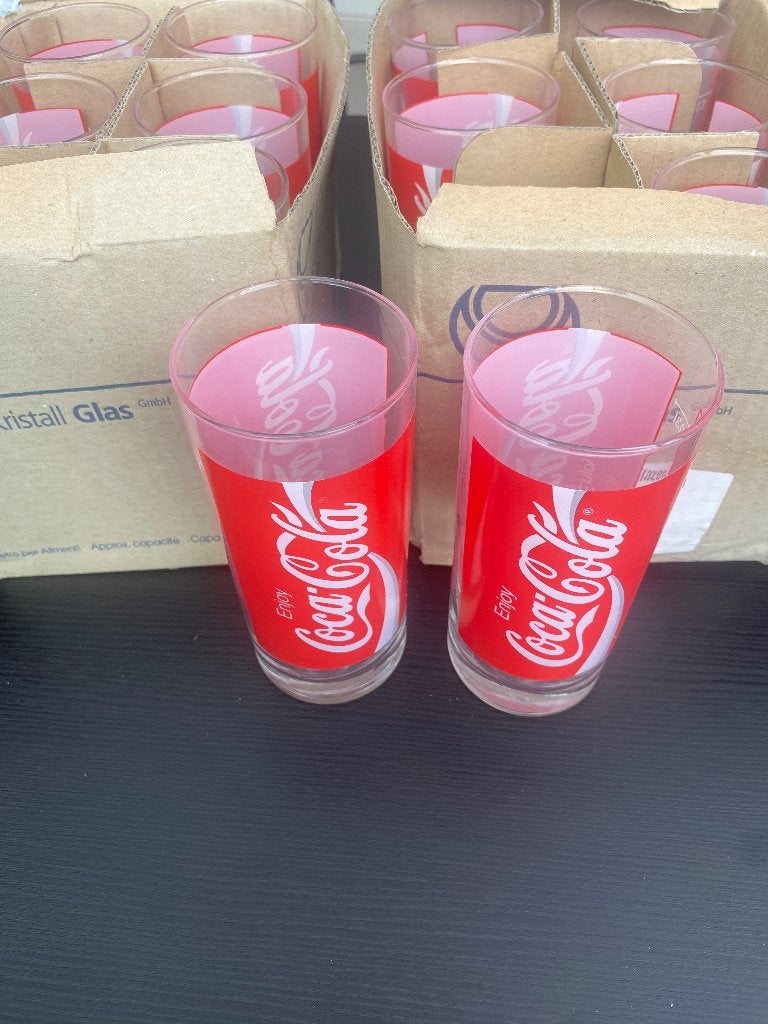 coca cola glazen 12 stuks, Verzamelen, Glas en Borrelglaasjes, Ophalen, Nieuw, Frisdrankglas