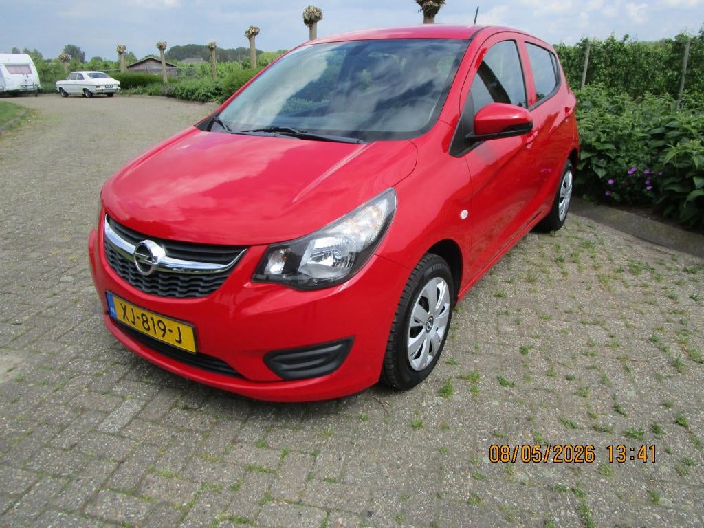 Opel Karl 1.0 Ecoflex 55KW 75 KP 2019 Rood, Voorwielaandrijving, Stof, 74 pk, Zwart