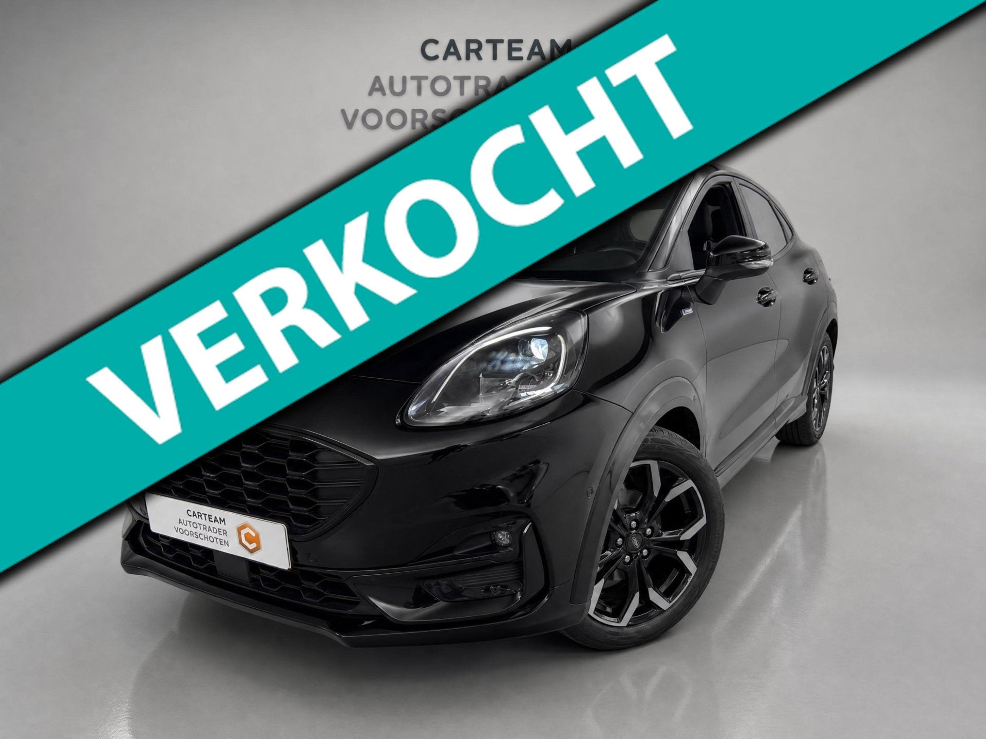 Ford Puma 1.0 EcoBoost Hybrid ST-Line X |NAP|, Auto's, Zwart, Hybride Elektrisch/Benzine, 3 cilinders, SUV of Terreinwagen