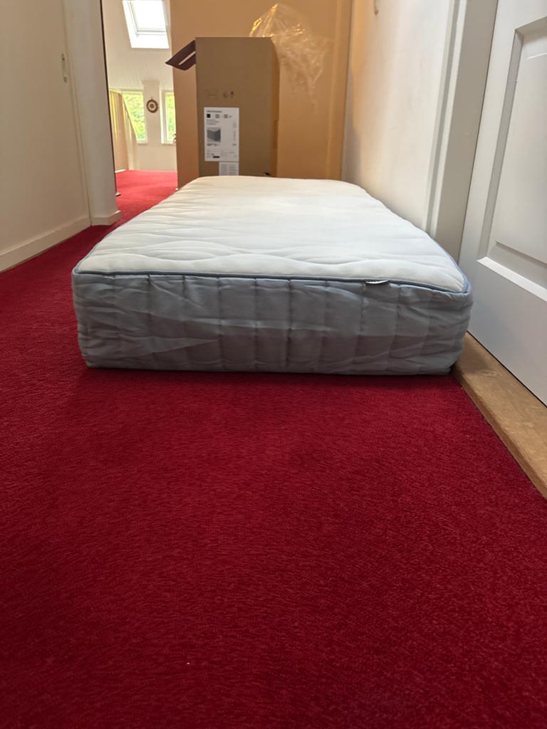 IKEA VÅGSTRANDA Matras & NISSEHOLM Topmatras 80x200cm, Eenpersoons, Nieuw, Ophalen of Verzenden, 80 cm
