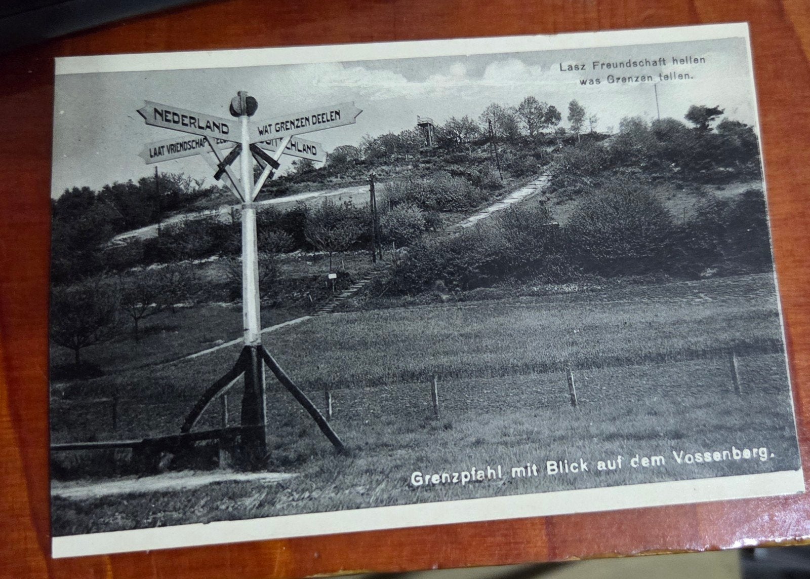 Oude ansichtkaart Grensplehl met Blick auf dem Vossenberg, Ophalen of Verzenden, 1920 tot 1940, Gelopen, Gelderland