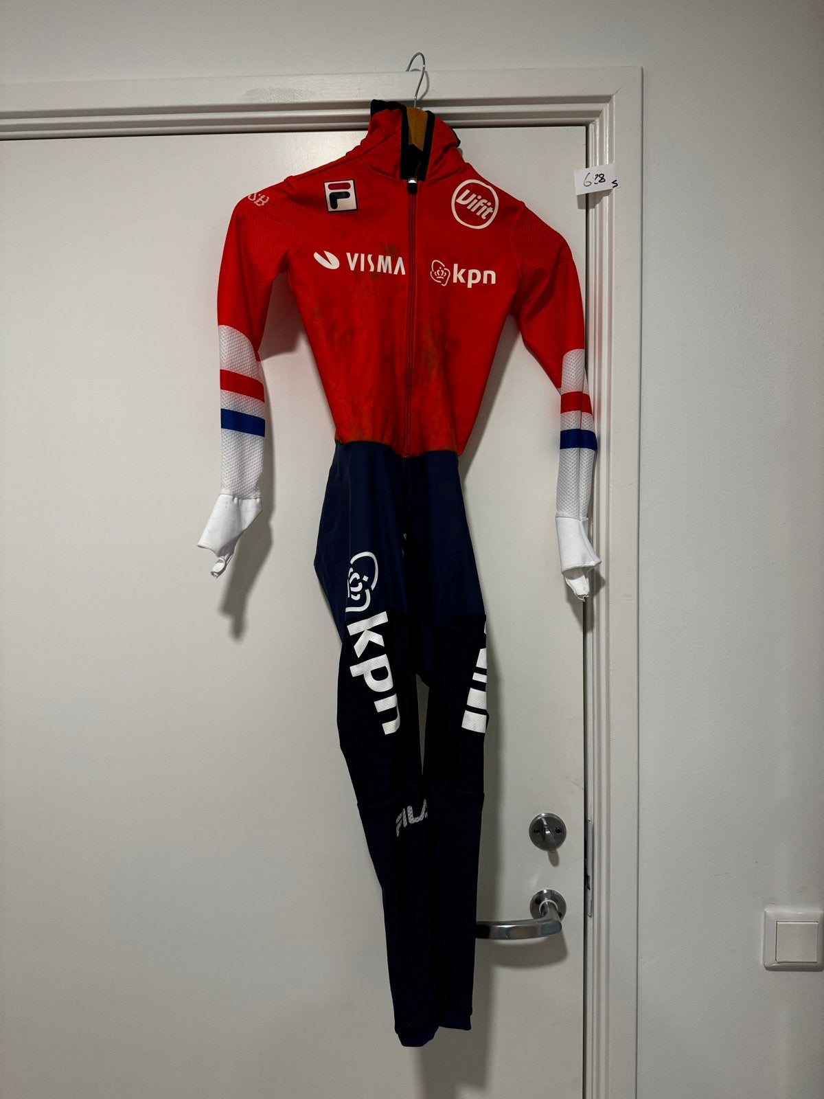 Schaatspak Nederland Beune Maat S - Visma KPN, Ophalen of Verzenden, Gebruikt