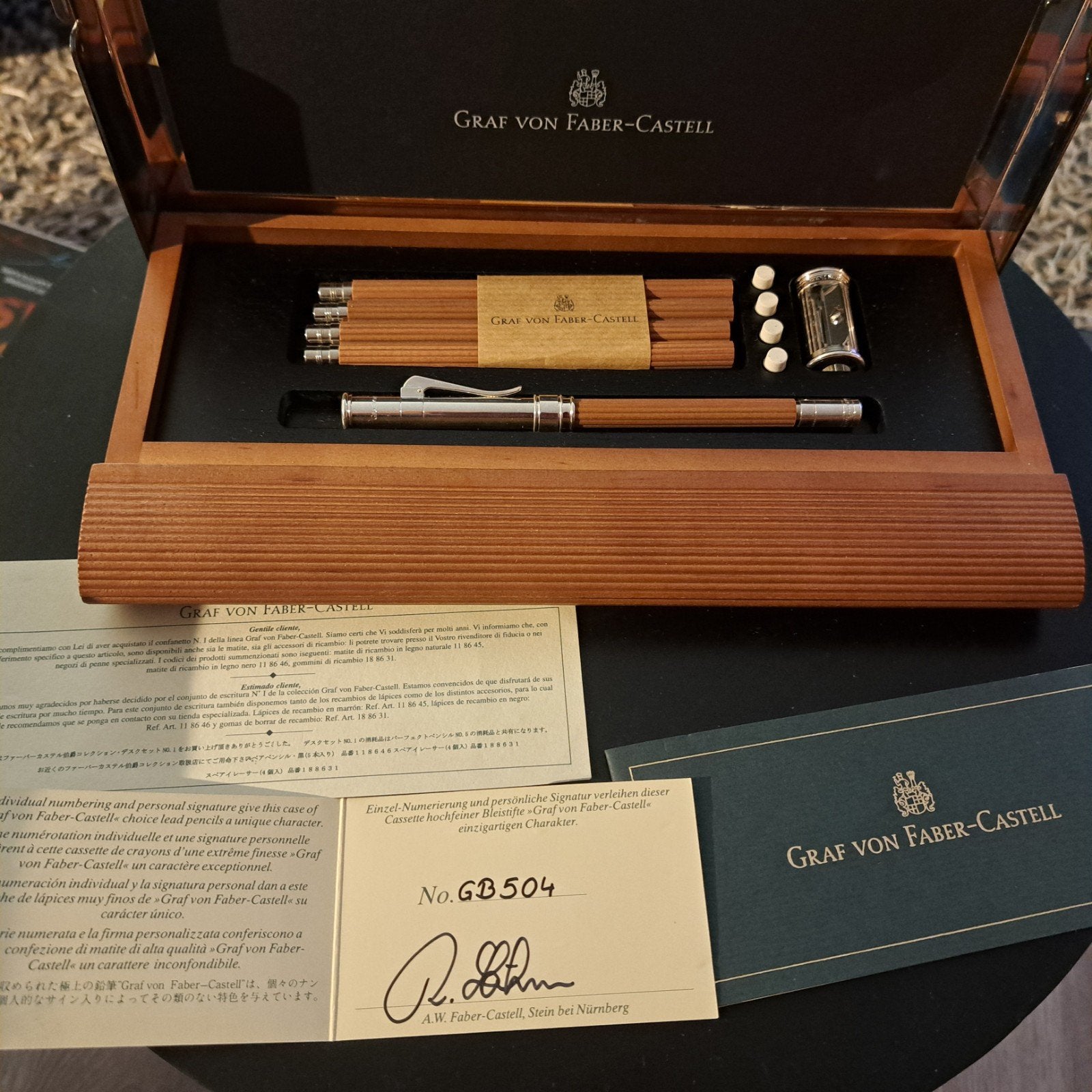 faber-castelki excellence graf etui voor potloden, Verzenden, Zo goed als nieuw