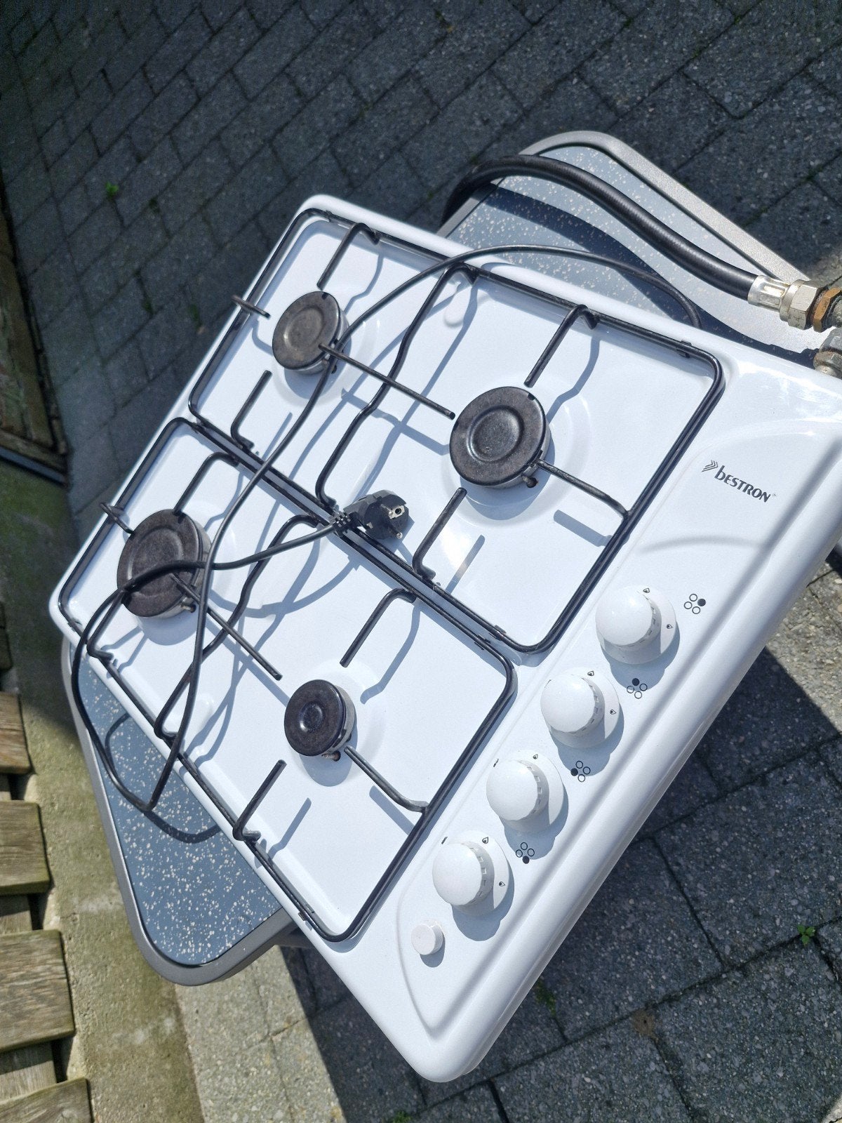 bestron vrijstaande gaskookplaat 4pits, Ophalen, Gebruikt, 4 kookzones, Gas