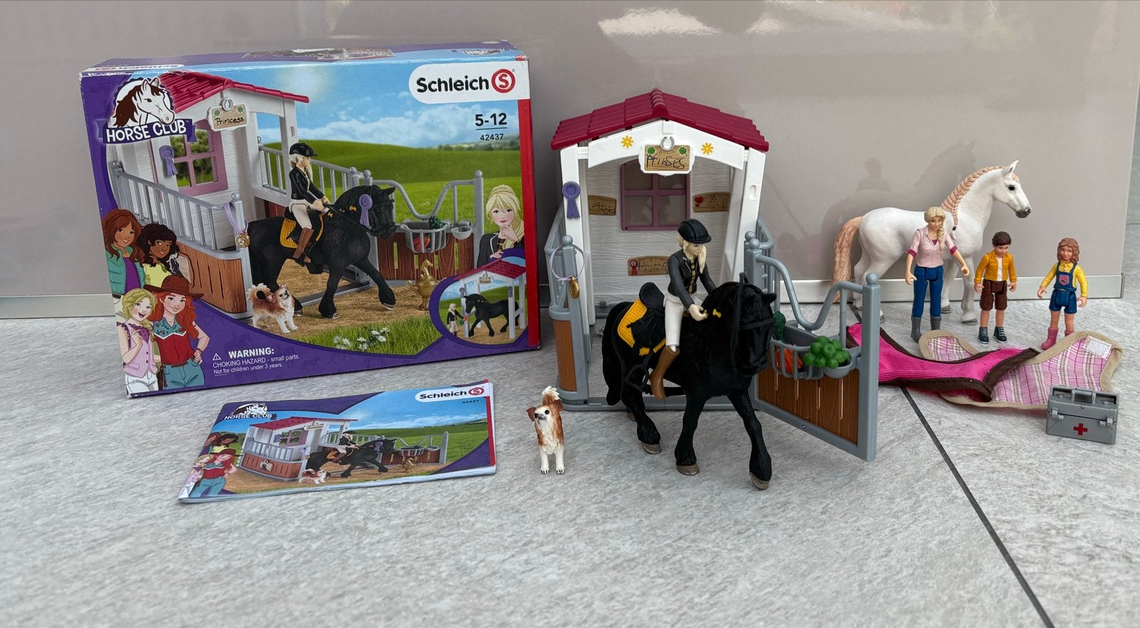 Schleich Horse Club 42437 met extra paard en speelfiguren, Ophalen of Verzenden, Zo goed als nieuw
