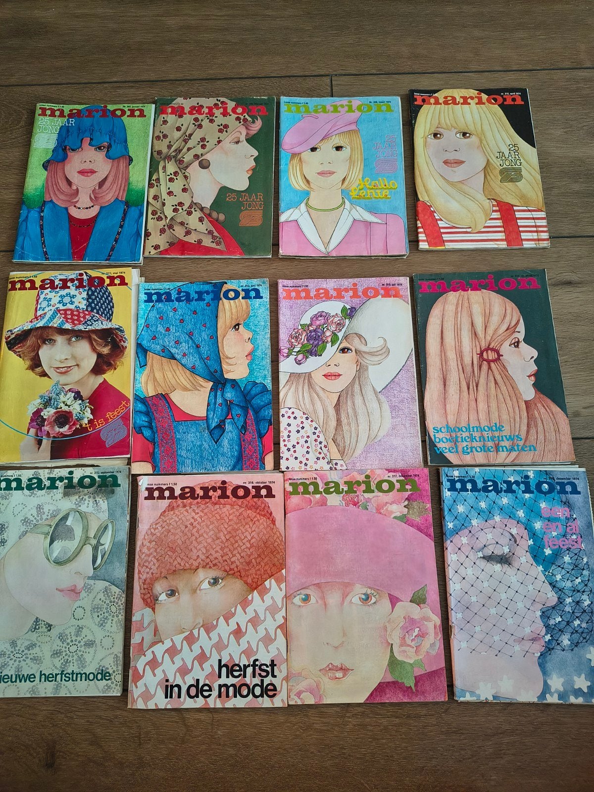 marion jaargang 1974 vintage kledingpatronen man vrouw kind, Hobby en Vrije tijd, Ophalen of Verzenden, Gebruikt, Vrouw, Marion