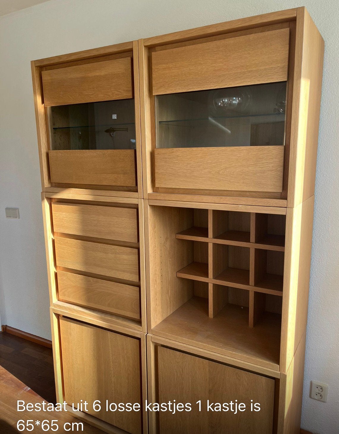 6 blokkenkasten, Ophalen, Gebruikt, Glas, Minder dan 100 cm