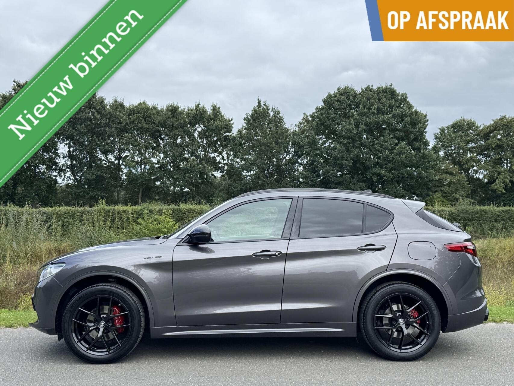 Alfa Romeo Stelvio 2.0tT Q4 Veloce, 310pk. 20 inch, Pano, vo, Auto's, Automaat, 4 cilinders, Vierwielaandrijving, 1600 kg