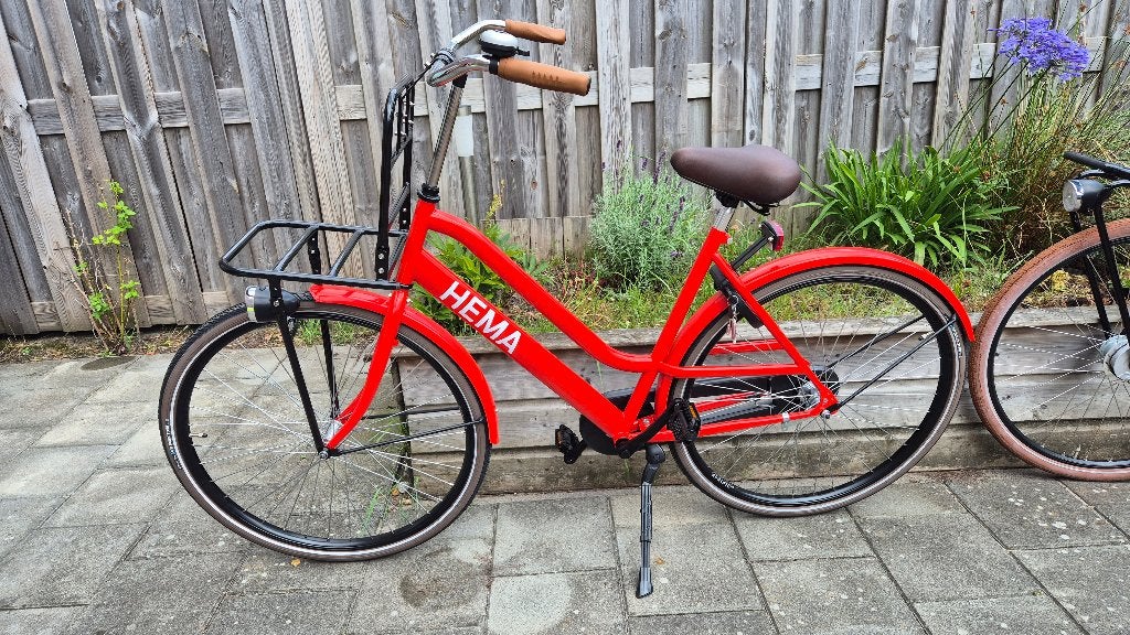 Rode transport fiets Hema, Terugtraprem, 47 tot 50 cm, Nieuw, Ophalen