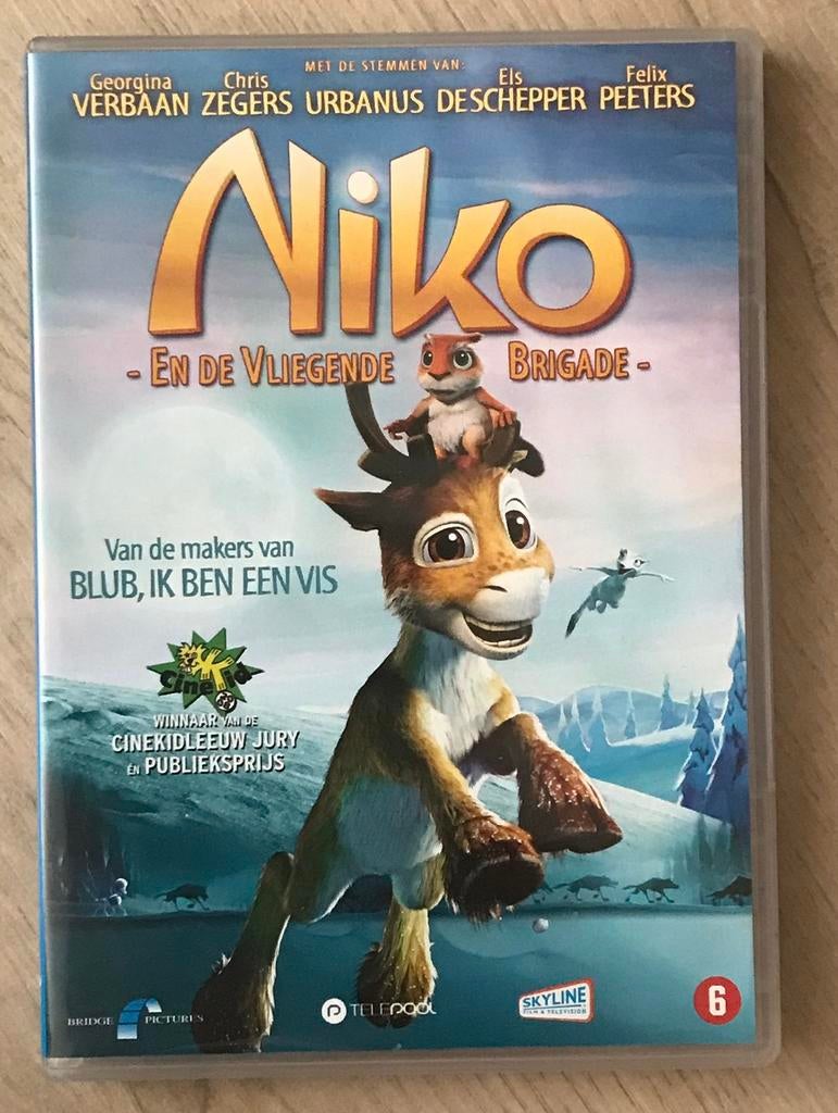 Dvd tekenfilm Niko en de vliegende brigade kerst hert eland, Alle leeftijden, Ophalen of Verzenden, Zo goed als nieuw, Dieren
