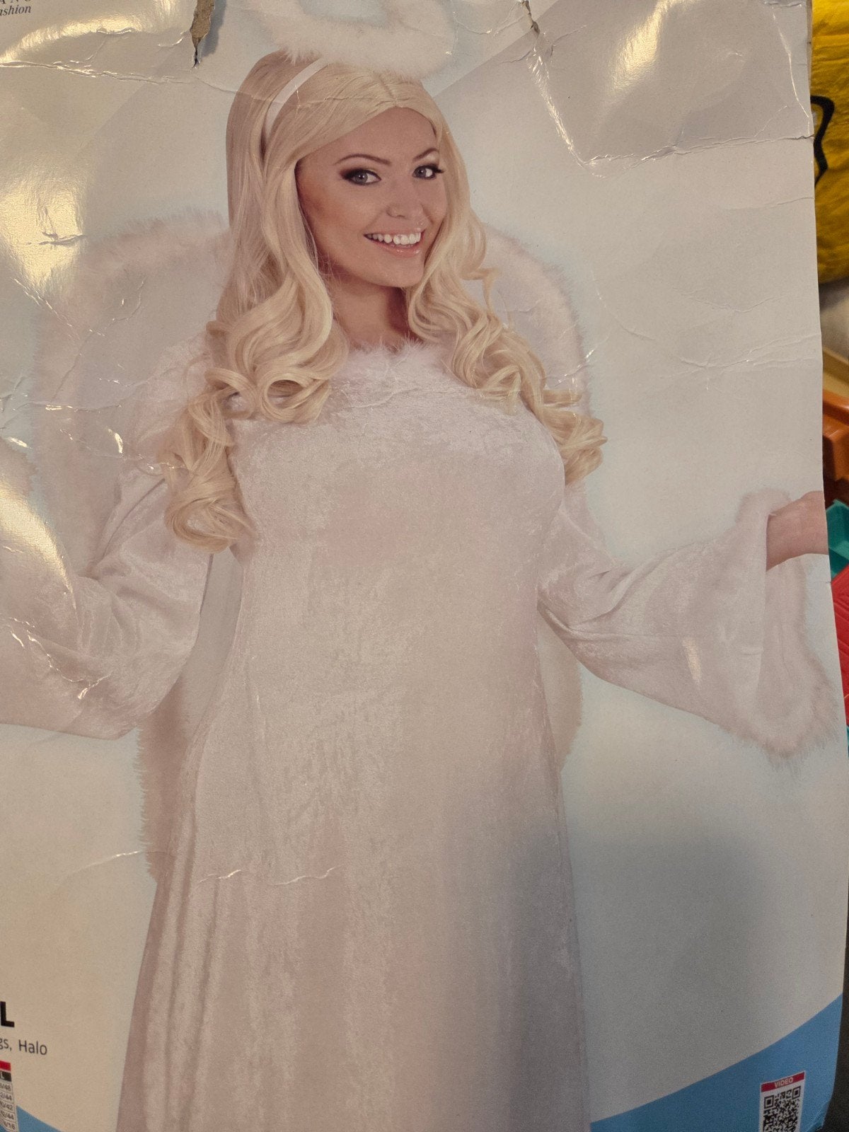 Engel jurk, Ophalen of Verzenden, Zo goed als nieuw, Maat 38/40 (M), Carnaval
