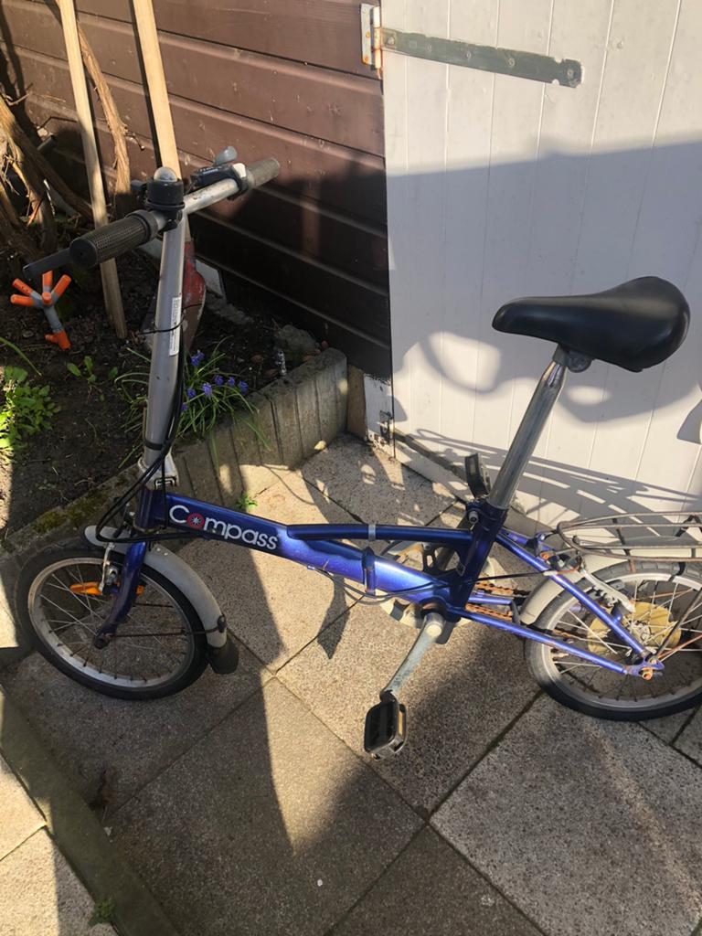 Compass opvouwbare fiets, Fietsen en Brommers, Fietsen | Vouwfietsen, Ophalen, Zo goed als nieuw
