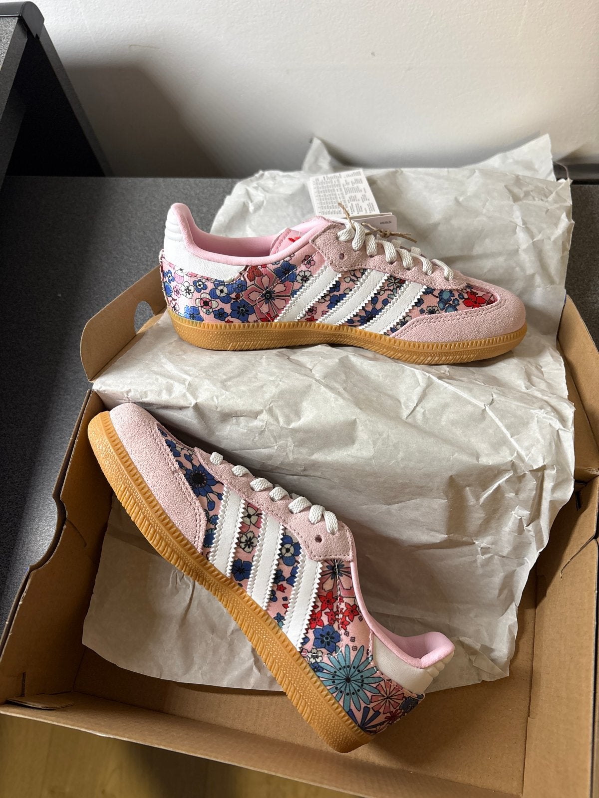 Adidas Samba Roze Bloemenprint Sneakers maat 33, Ophalen, Nieuw, Sneakers of Gympen, Roze