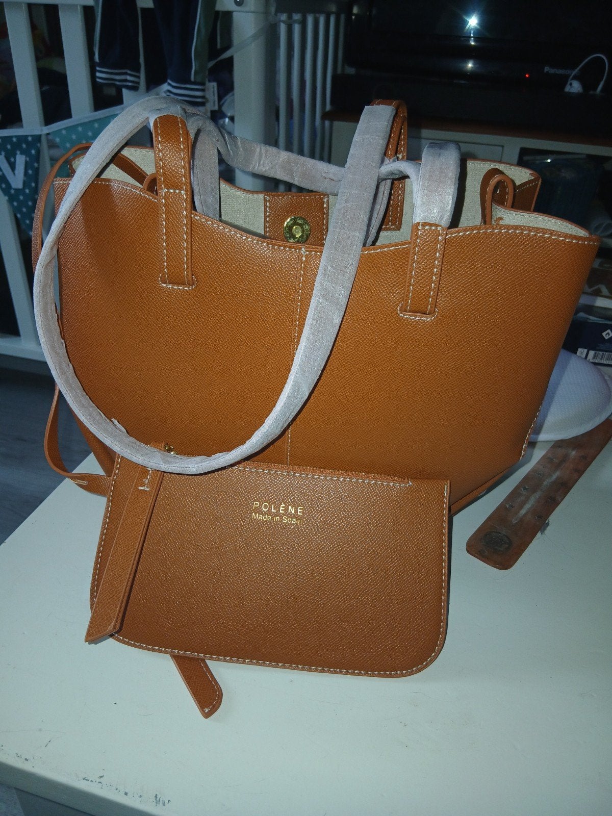 Nieuwe polene tas, Sieraden, Tassen en Uiterlijk, Tassen | Damestassen, Ophalen of Verzenden, Nieuw, Bruin, Handtas
