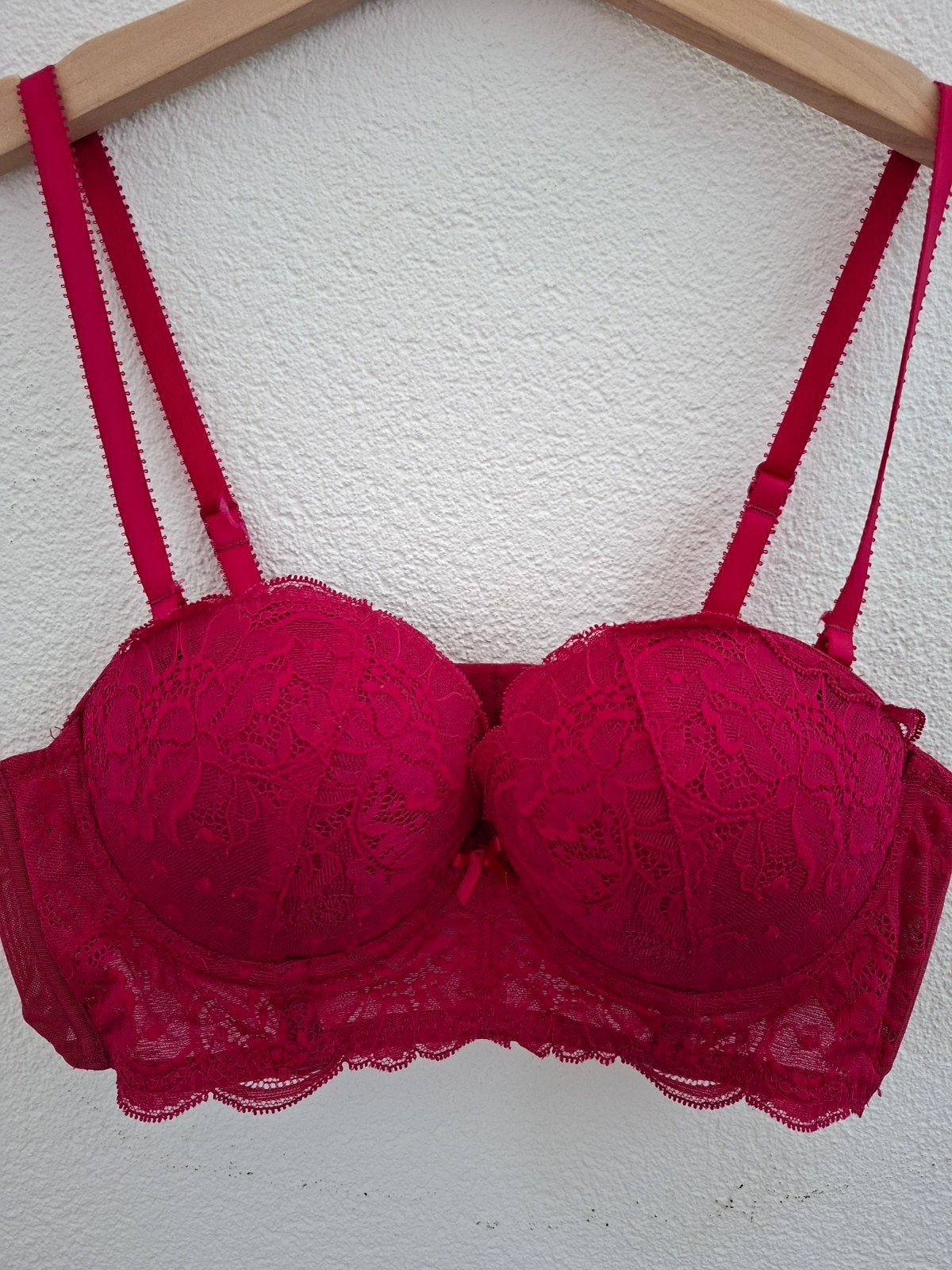 Hunkemöller BH - Roze Kanten Push-up - Maat 80A, Hunkemöller, Ophalen of Verzenden, Roze, BH