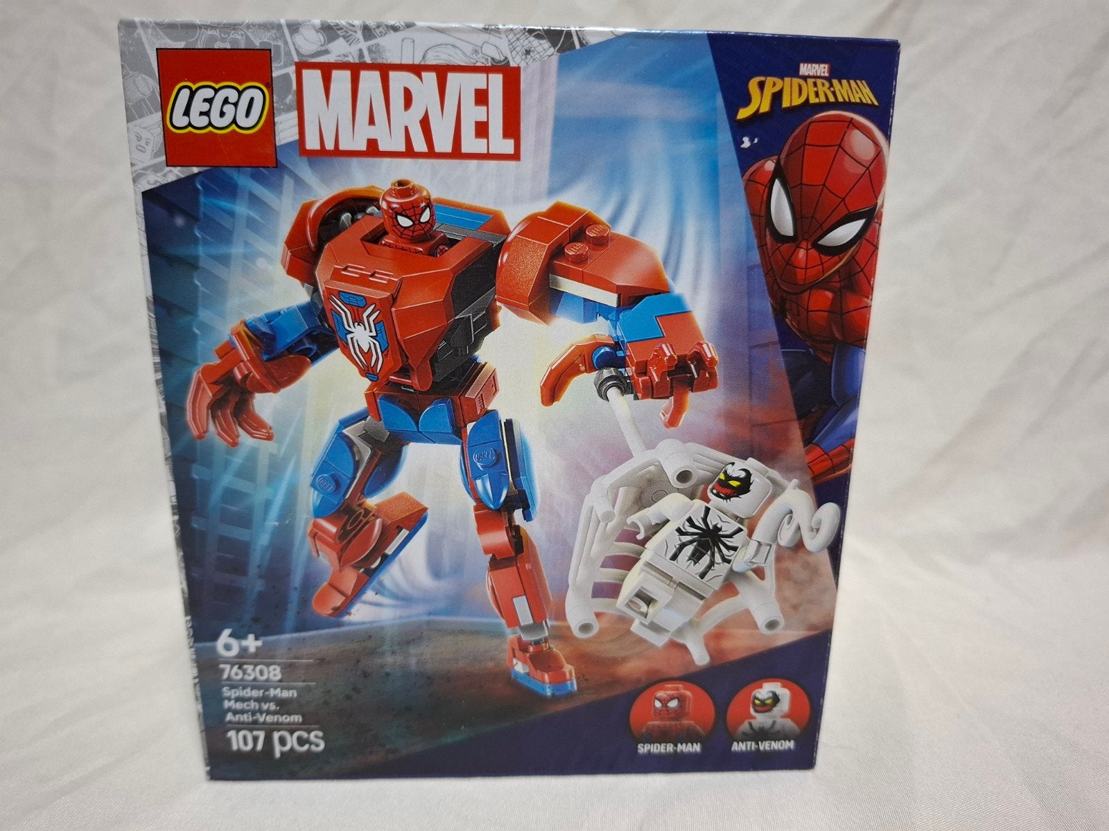 LEGO Marvel Spider-Man Mech vs. Anti-Venom (76308), Marvel, Lego, Nieuw, Ophalen of Verzenden