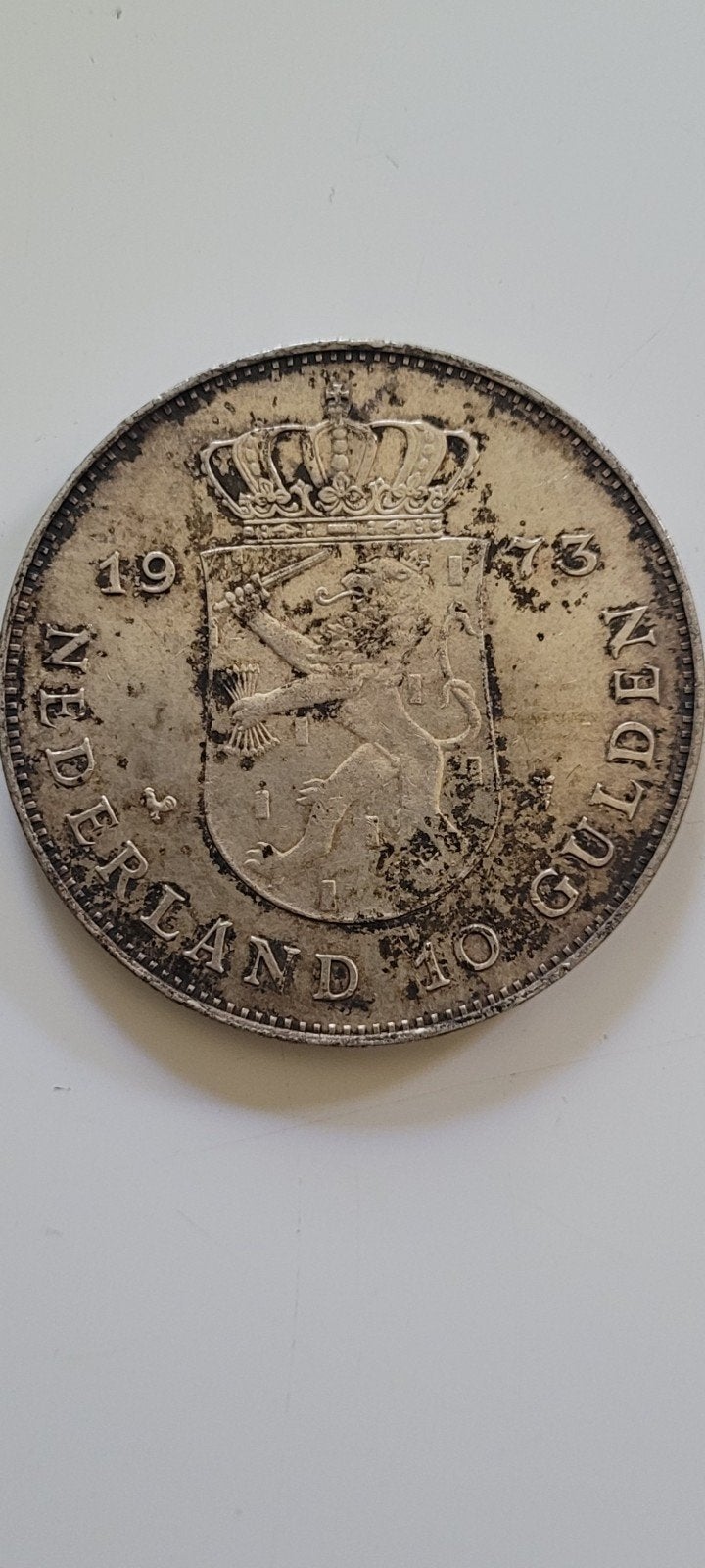Zilveren 10 Gulden Munt 1973 - Koningin Juliana, Postzegels en Munten, Munten | Nederland, Koningin Juliana, Zilver, Ophalen of Verzenden