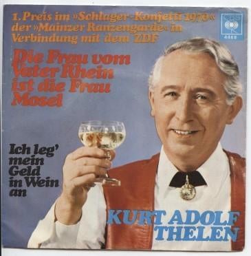 Single van Kurt Adolf Thelen uit 1970 = stemra, Cd's en Dvd's, Vinyl Singles, Gebruikt, Beschermende buitenhoes, Fotohoes, Pop