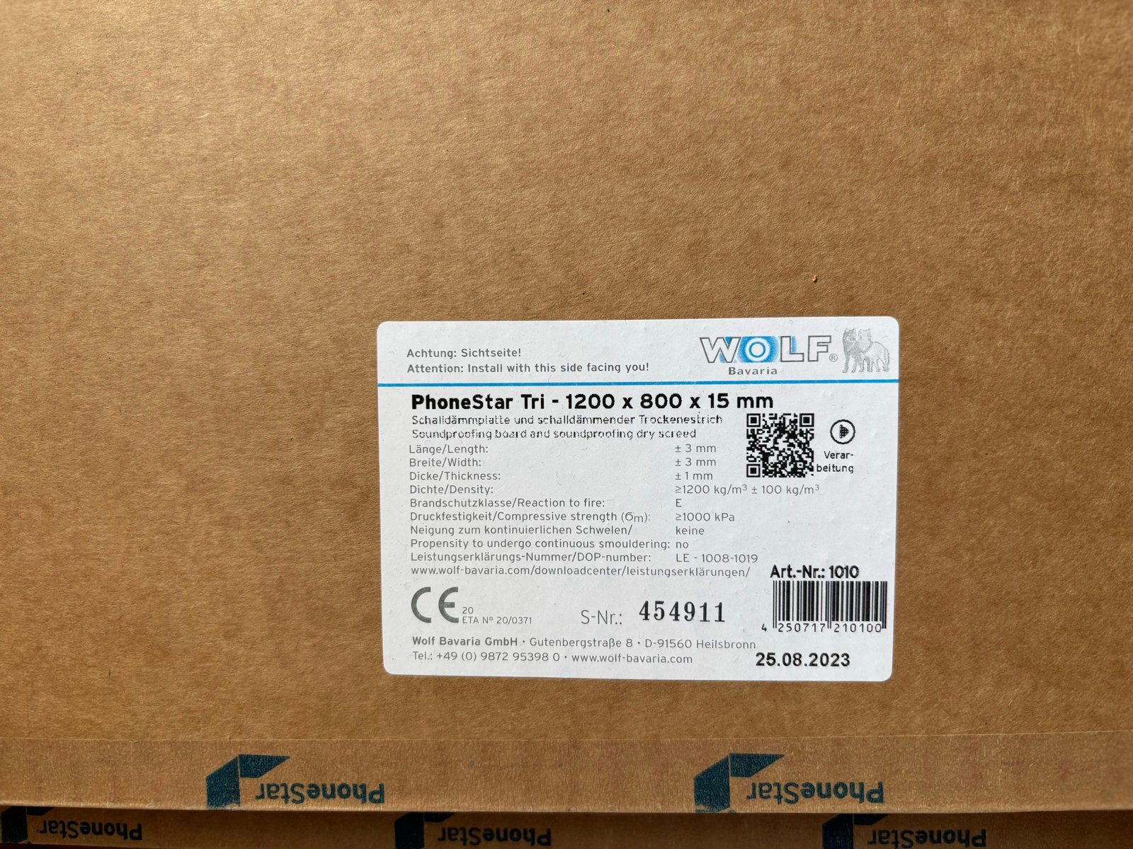 10x nieuw PhoneStar Geluidisolatie plaat Tri - 15 mm, Doe-het-zelf en Verbouw, Overige materialen, 10 tot 15 m², Nieuw, Vloerisolatie