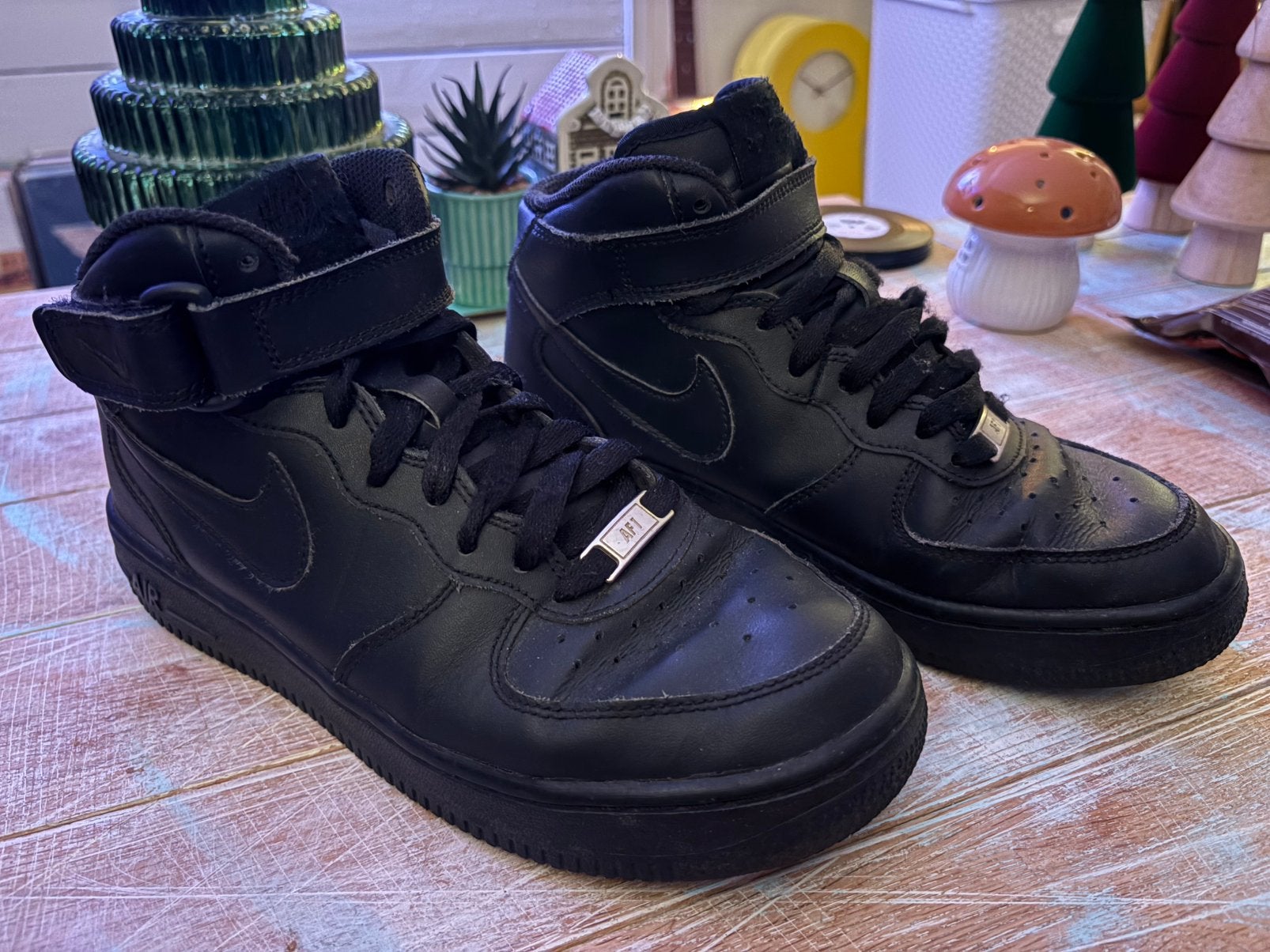 Nike Air Force 1 Mid ‘07 maat 38, Kleding | Heren, Ophalen of Verzenden, Gedragen, Sportschoenen, Zwart