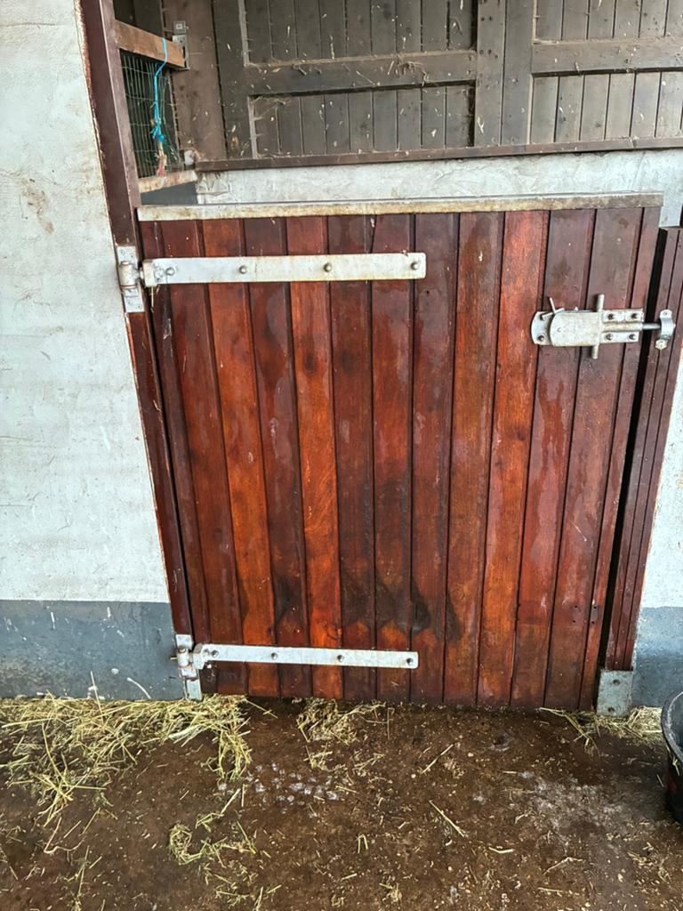Houten staldeuren, Stalling, 2 of 3 paarden of pony's