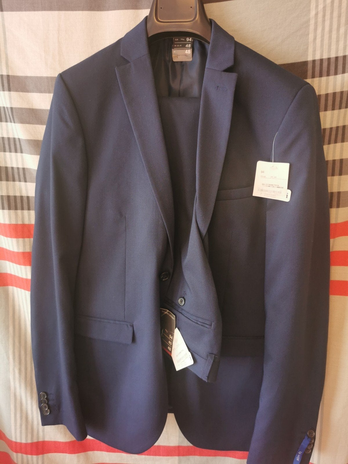 Te koop colbert pak nieuwe, Ophalen, Nieuw, Blauw
